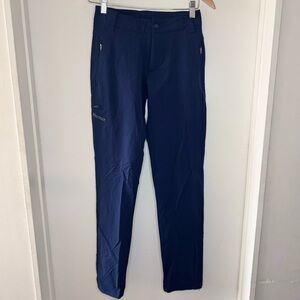 MARMOT Soft Shell Tech Fabric Women’s Outdoor Hiking Pants Blue Womens 2 X Small